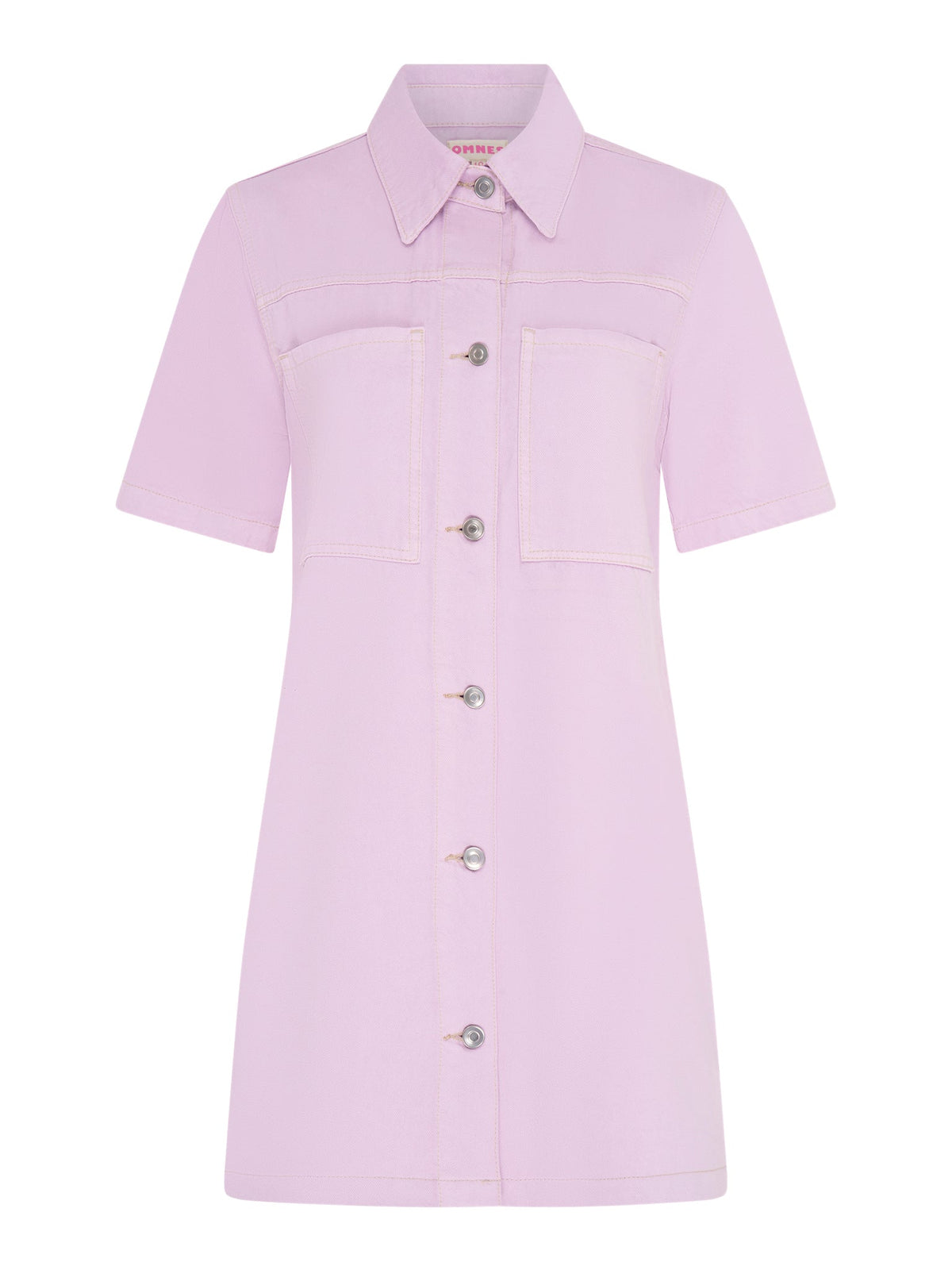 Olivia Denim Dress in Lilac