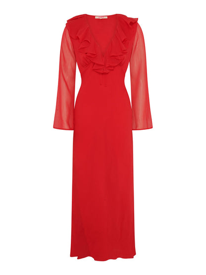 Yvette Dress in Barbados Cherry