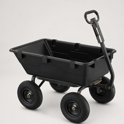 Heavy-Duty Garden Cart with Quick Dump System – Haul Smarter Outdoors