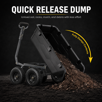 Heavy-Duty Garden Cart with Quick Dump System – Haul Smarter Outdoors