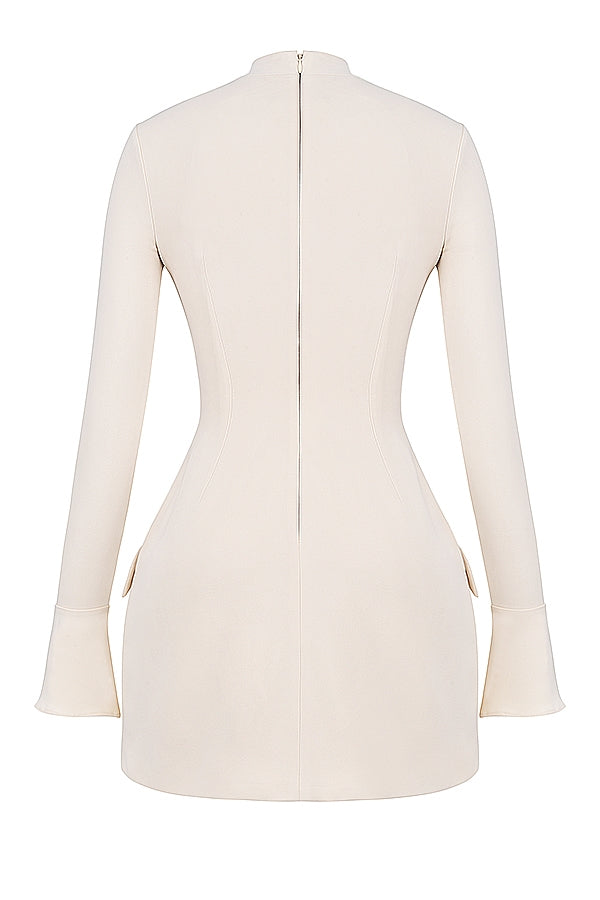 vintage cream mini dress