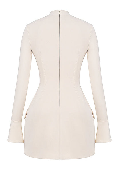 vintage cream mini dress