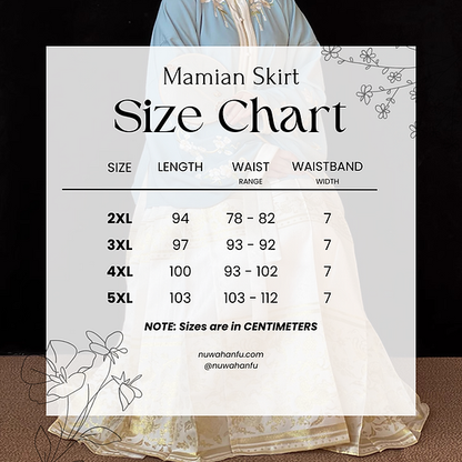 Taozi 桃子 Peach Ming Dynasty Plus Size Mamian Skirt