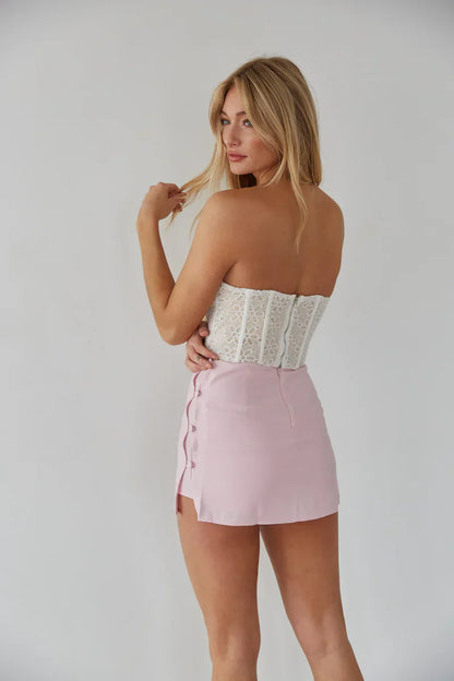 Beck Button Mini Skort