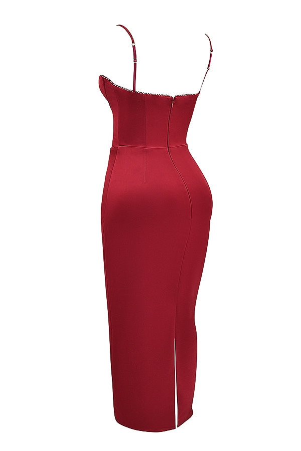 ruby corset maxi dress