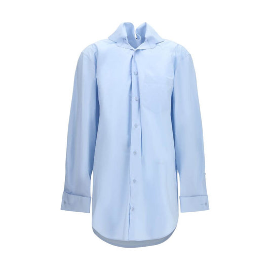 ALAINPAUL Blue Cotton Shirt