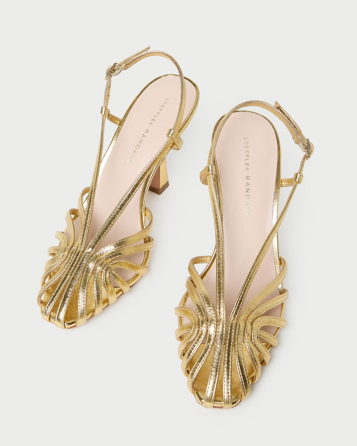 Alexandra Gold Slingback Heeled Sandal