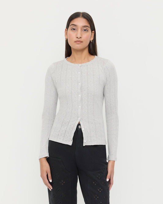 Ash Pointelle Cardigan