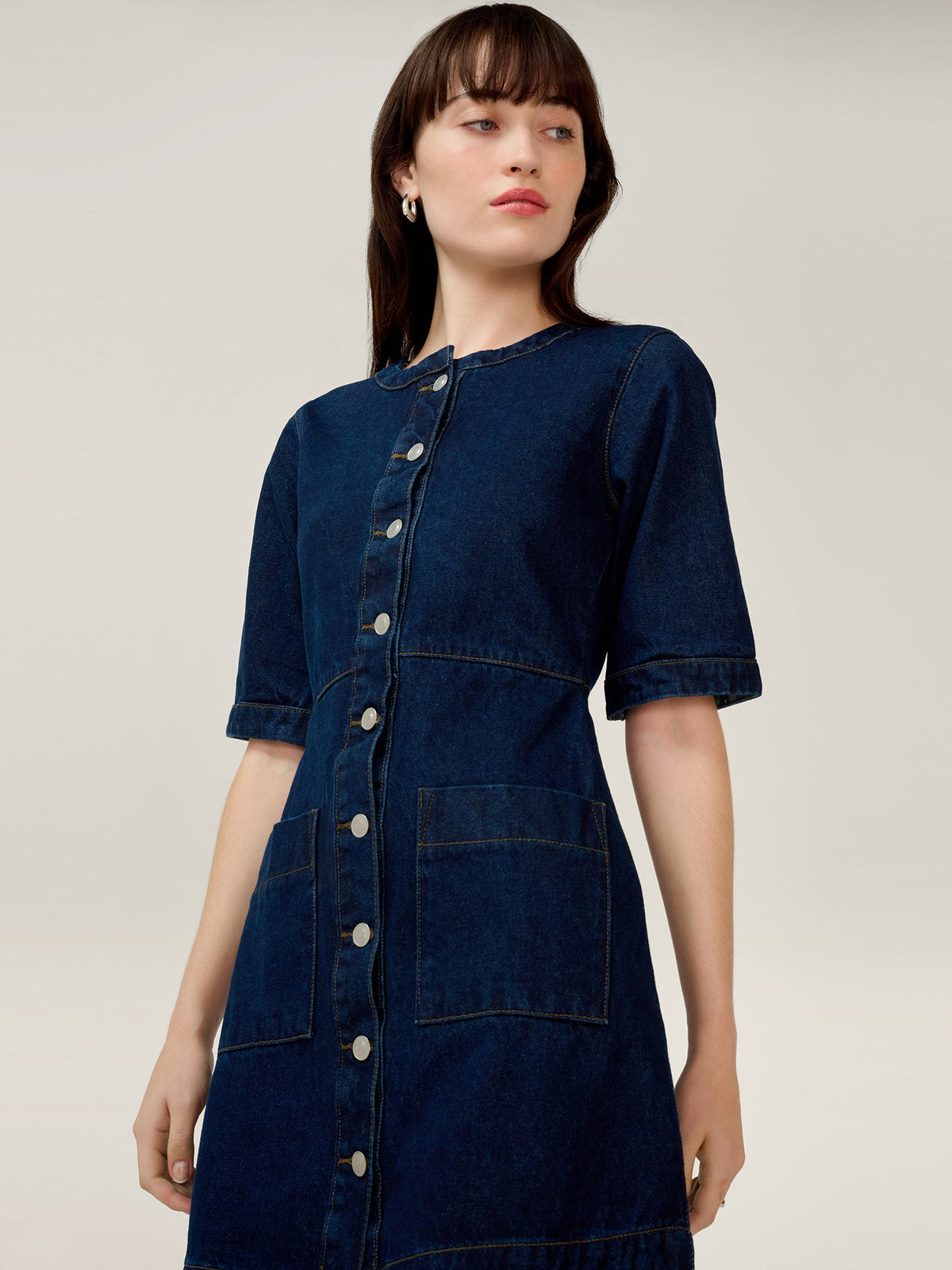 Adia Dress in Indigo