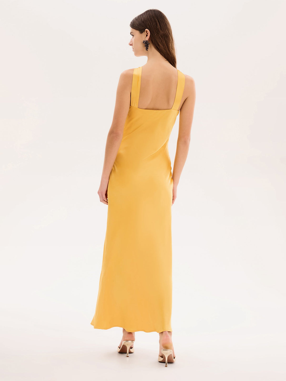 Alessia Dress in Egg Yolk Yellow