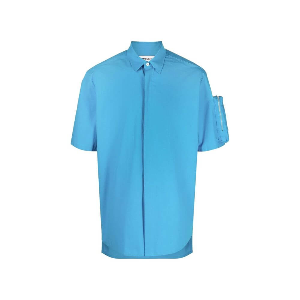 Ambush Blue Cotton Shortsleeve Shirt
