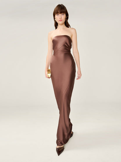Amdra Dress in Chocolate