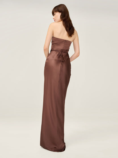 Amdra Dress in Chocolate