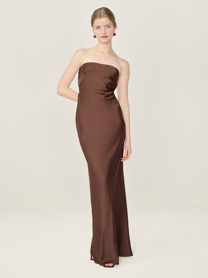 Amdra Dress in Chocolate