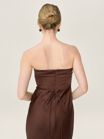 Amdra Dress in Chocolate