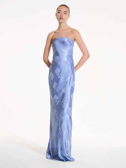 Amdra Maxi Dress in Blue