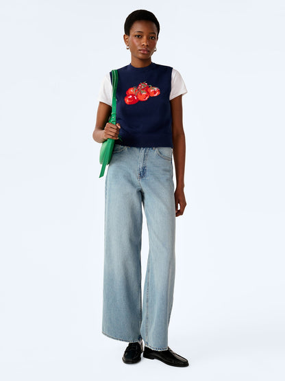 Bob Tomato Vest in Navy