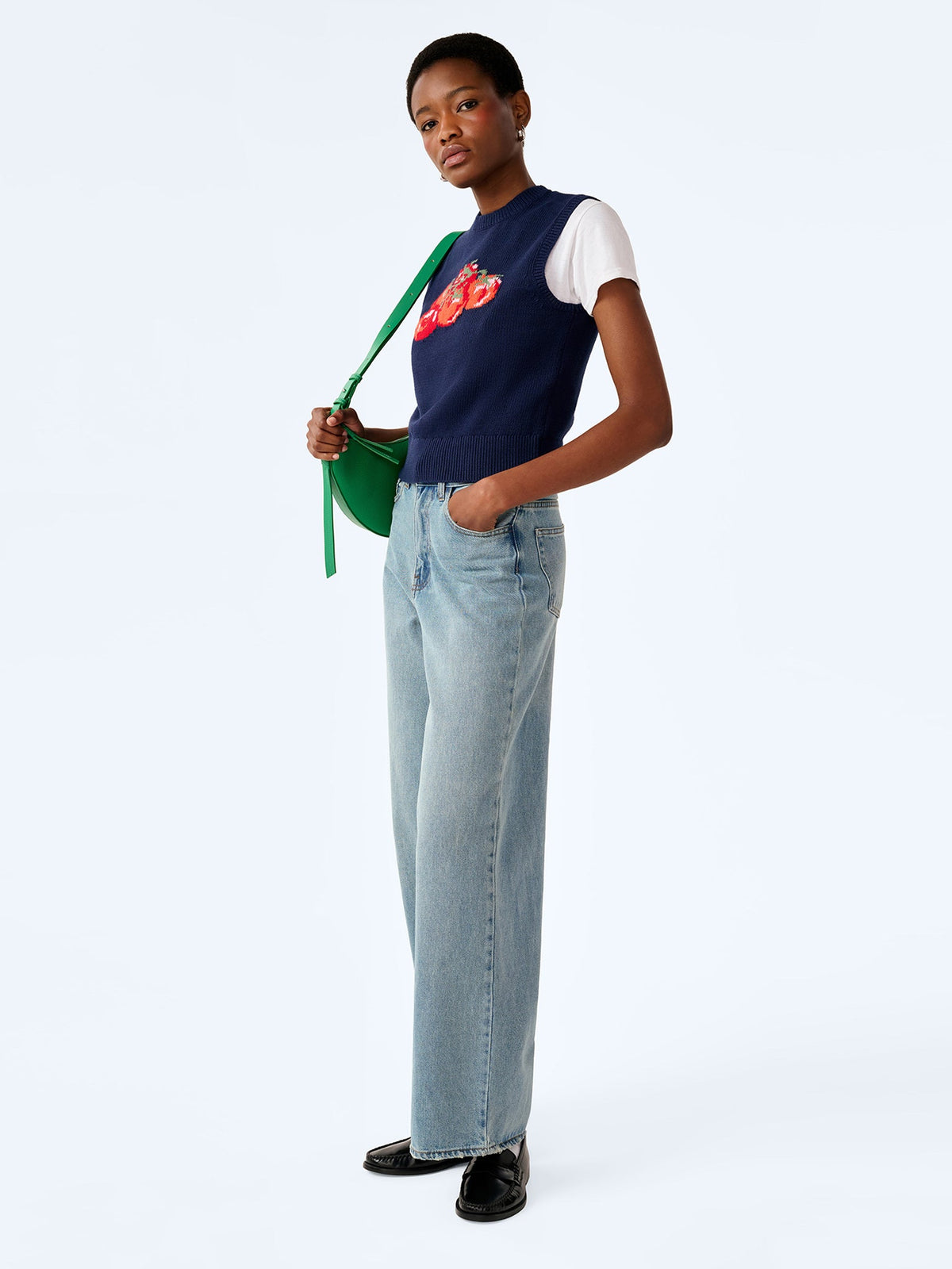 Bob Tomato Vest in Navy