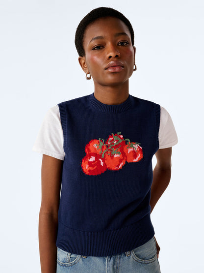 Bob Tomato Vest in Navy