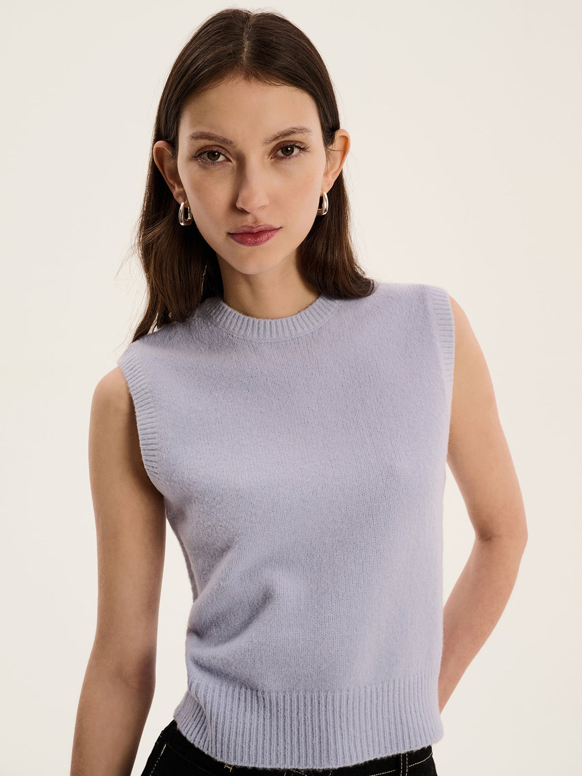 Bob Sweater Vest in Light Blue