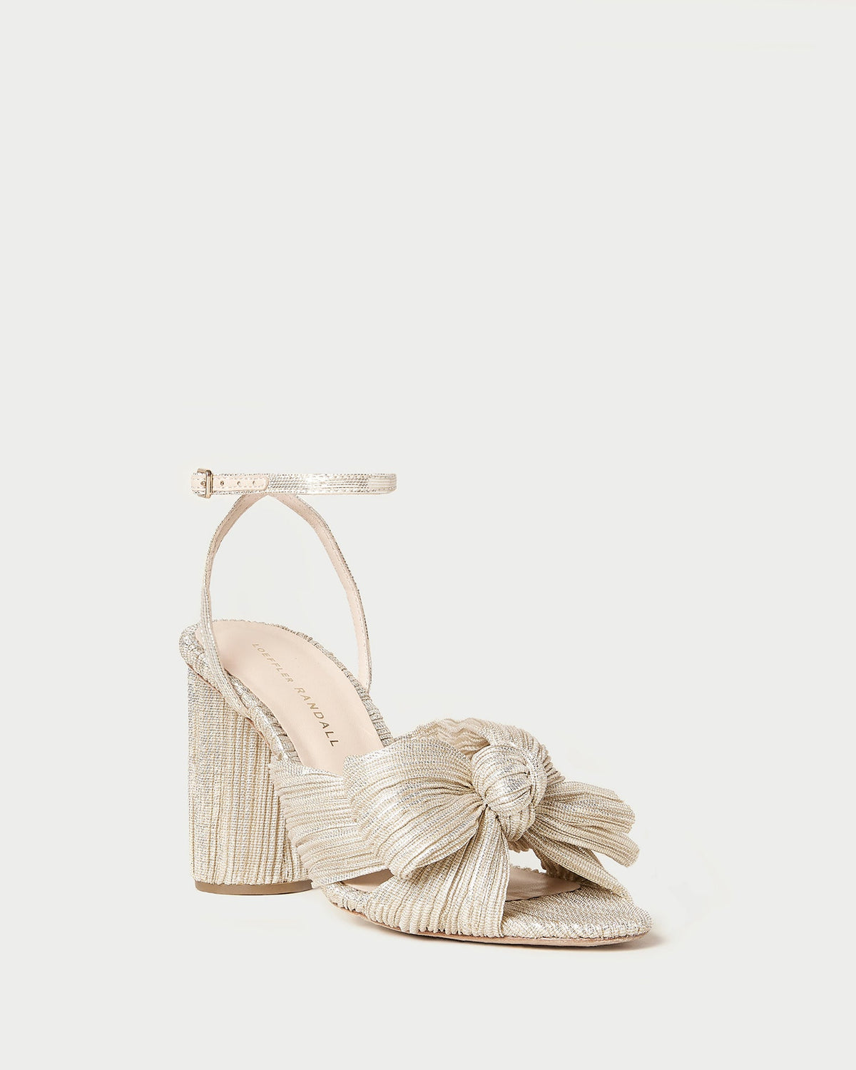 Camellia Pleated Bow Heel