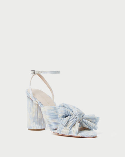 Camellia Pleated Bow Heel
