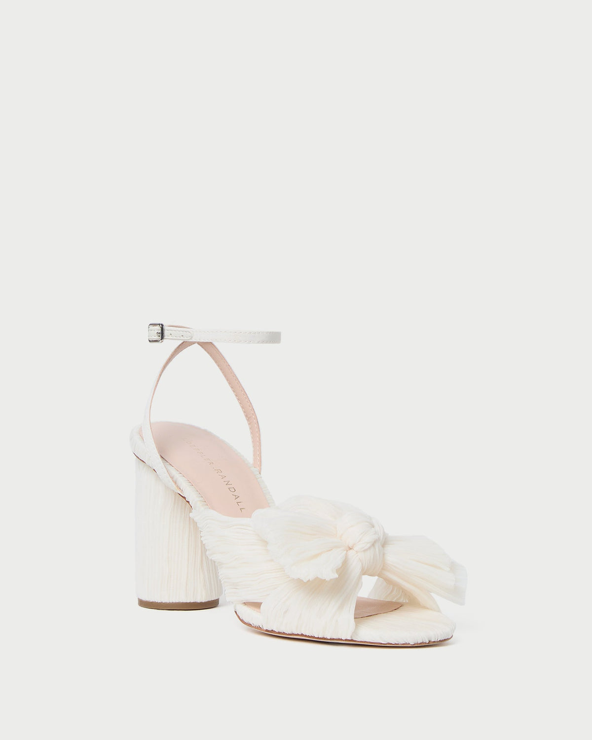 Camellia Pleated Bow Heel