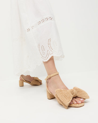 Carmen Natural Bow Sandal