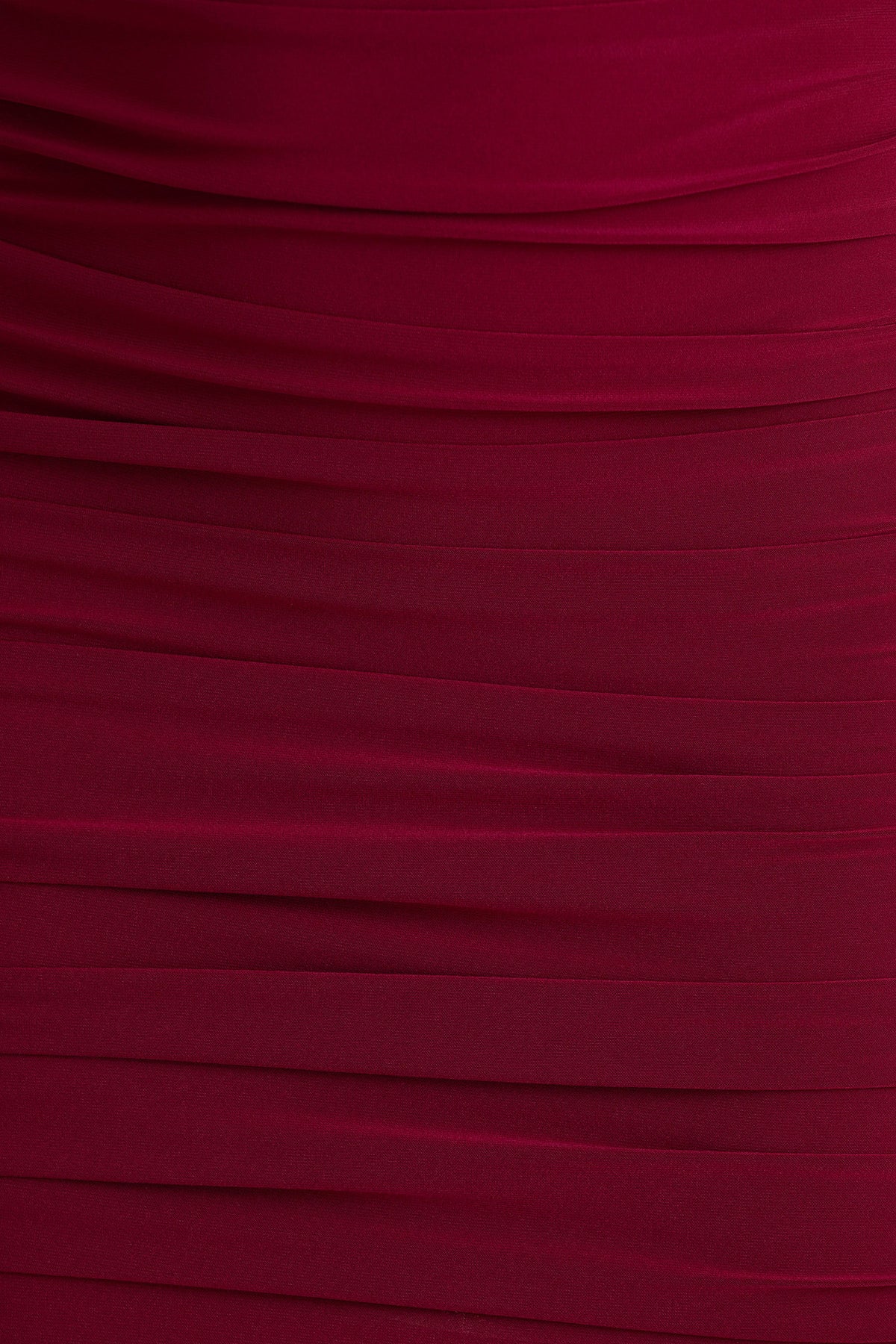 Missy | Burgundy Mini Dress With Cape-Sleeve And Ruched Detailing