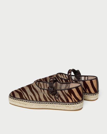 Clover Zebra Mesh Espadrille
