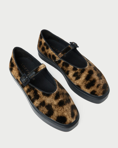 Cooper Leopard Velvet Mary Jane Sneaker