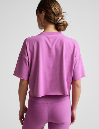 SoftKnit Better Than Ever Cropped Cotton Tee