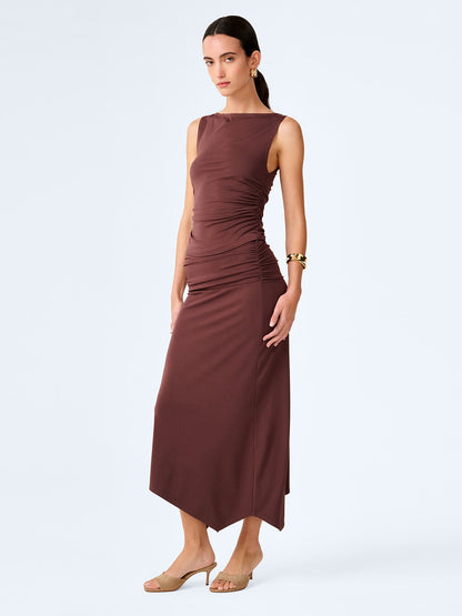 Delia Top in Brown