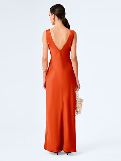 Casey Dress in Burnt Orange