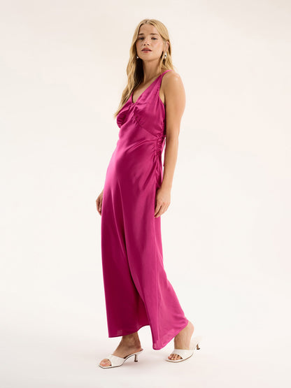 Cerelle Dress in Magenta
