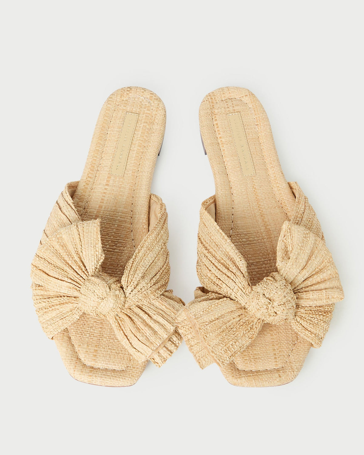 Daphne Natural Bow Slide Sandal