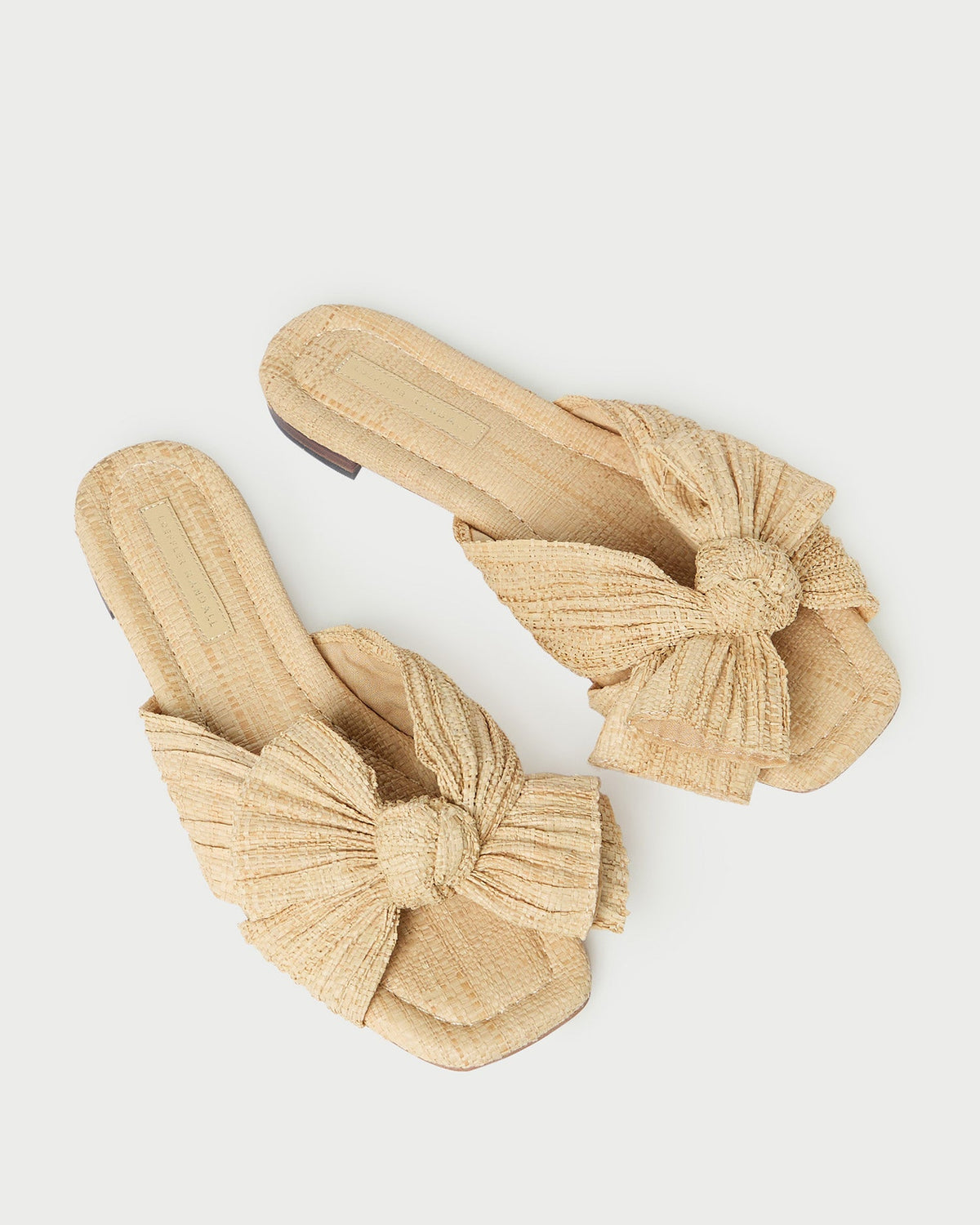 Daphne Natural Bow Slide Sandal