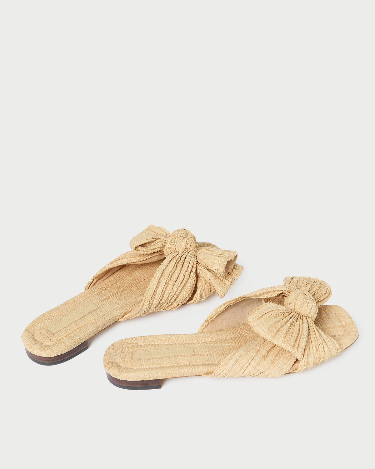 Daphne Natural Bow Slide Sandal