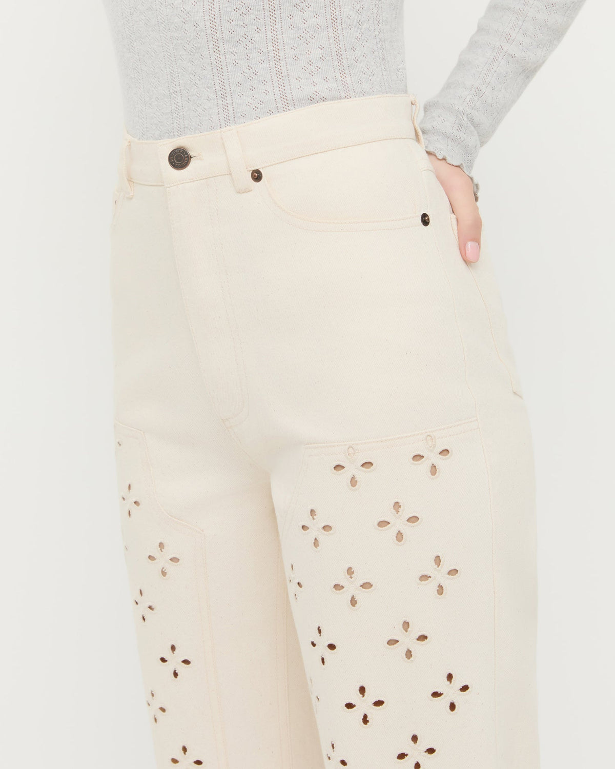 Demi Embroidered Pant