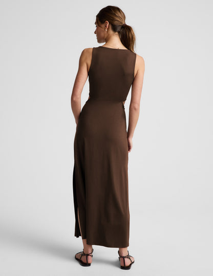 Maxi Around The World Front Twist Dress