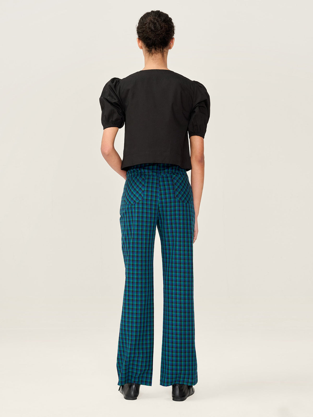 Elodie Trouser in Blue Check