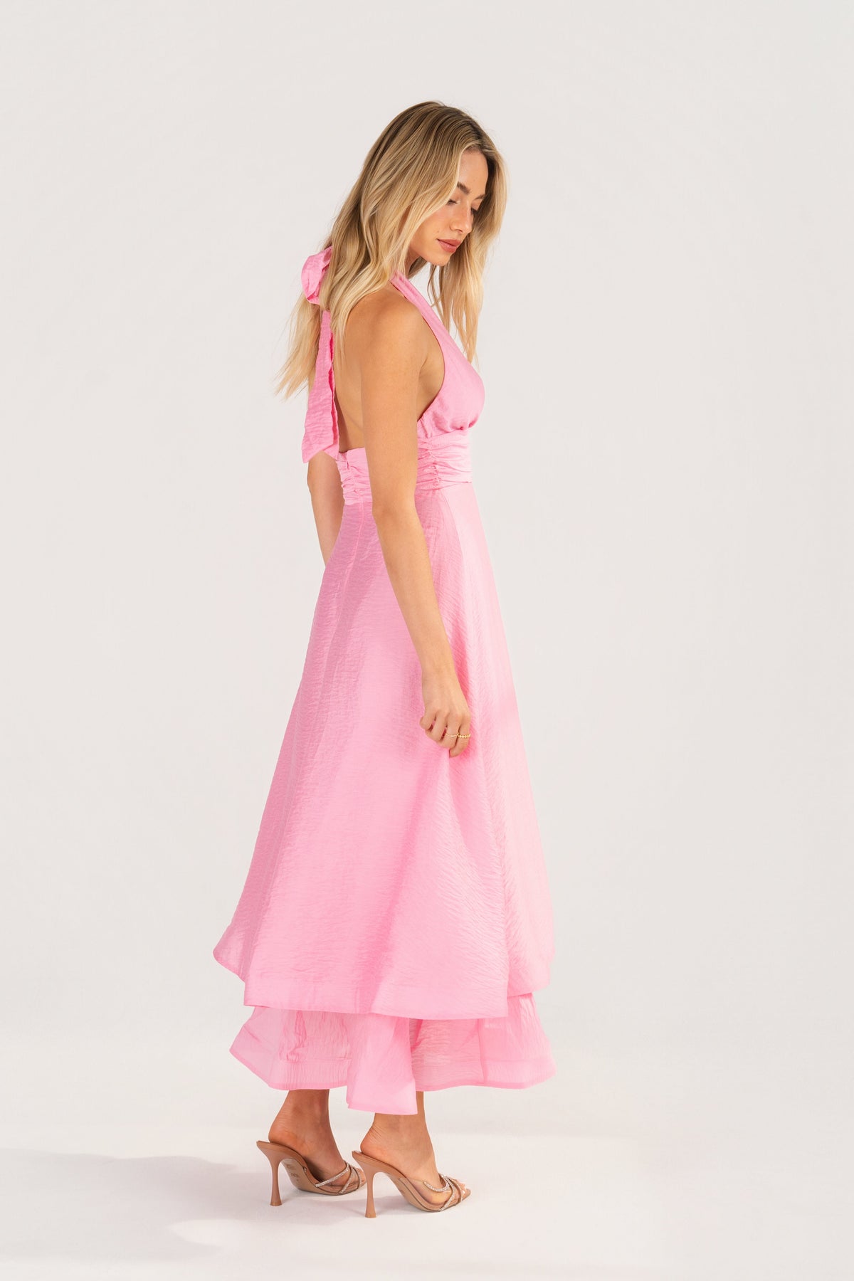 Elodie Halter Neck Maxi Dress