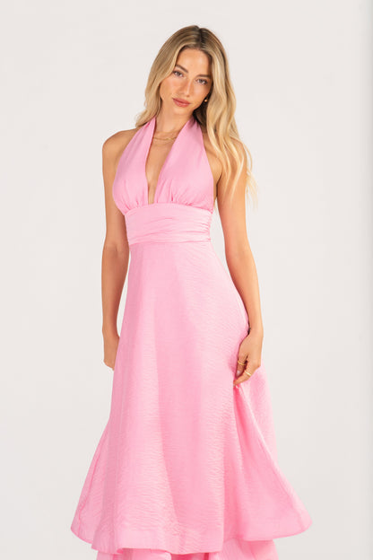 Elodie Halter Neck Maxi Dress