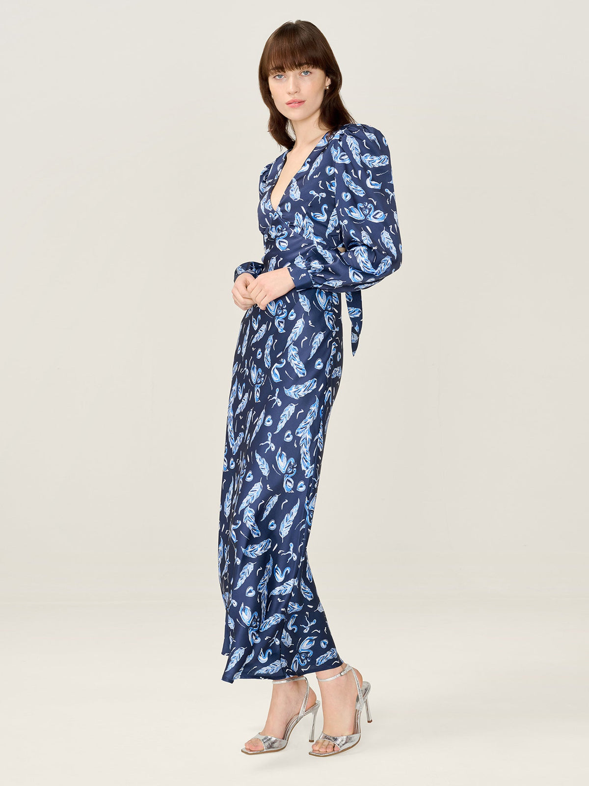 Francoise Dress in Swan Print