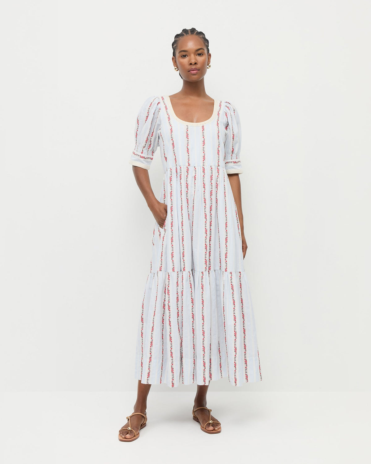 Gillian Puff-Sleeve Dress