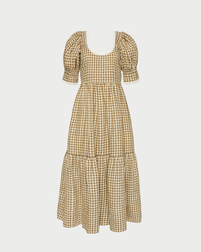 Gillian Puff-Sleeve Dress