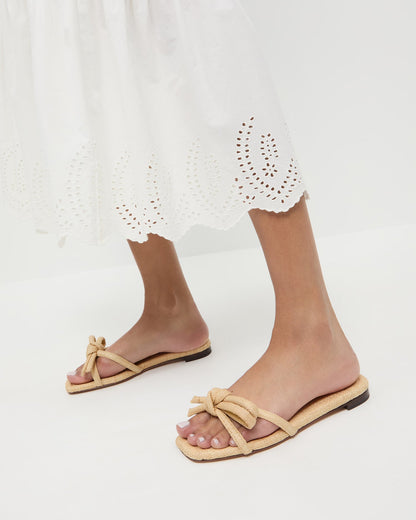 Hadley Natural Bow Sandal