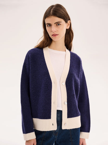 Henni Cardigan in Navy/Cream