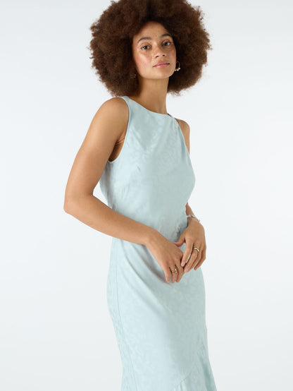 Ilona Column Dress in Blue