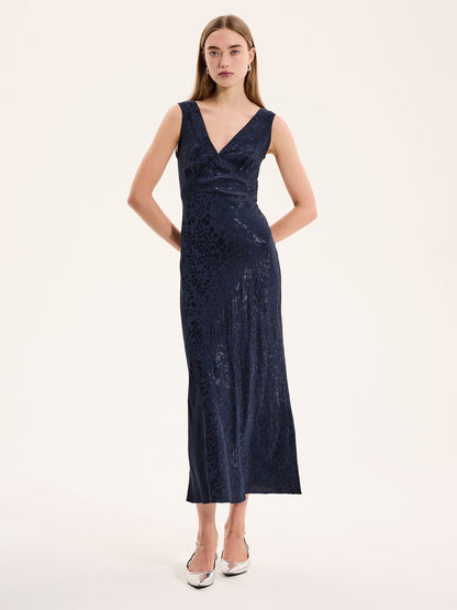 Iris Maxi Dress in Navy
